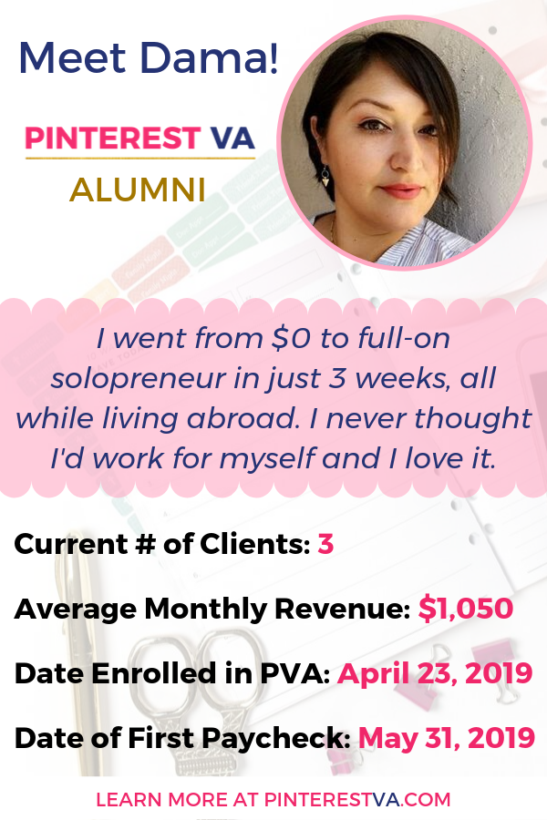 Learn how to travel abroad and start your own side hustle as a Pinterest virtual assistant. This entrepreneur is sharing her story on how to become a Pinterest virtual assistant while traveling and living abroad.